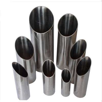 Cold Hot Rolled Stainless Steel Round Tubes 0.5mm-6mm Dilas Untuk Bahan Bangunan