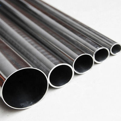 Cold Hot Rolled Stainless Steel Round Tubes 0.5mm-6mm Dilas Untuk Bahan Bangunan