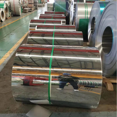 304 Stainless Steel Coil Cold Rolled 2B Finish ASTM A240 Tebal 0,3mm hingga 3,0mm, Lebar 1000mm 1500mm